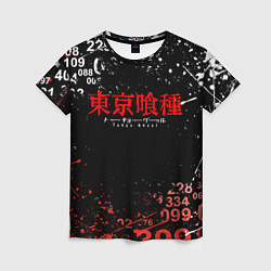 Женская футболка TOKYO GHOUL МИНУС 7 ТОКИЙСКИЙ ГУЛЬ 1000-7