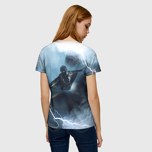 Женская футболка WINGSUIT BATTLEFIELD 2042 / 3D-принт – фото 4