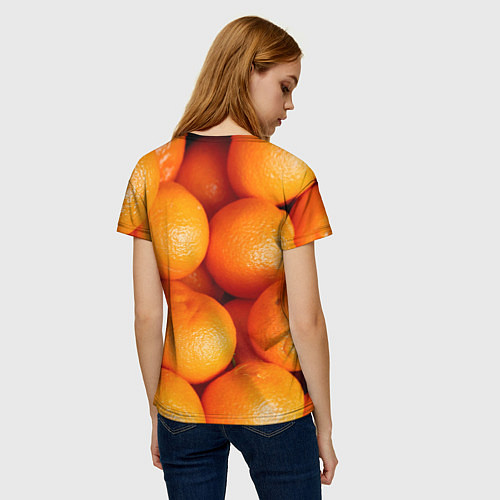 Женская футболка Мандаринчик чик / 3D-принт – фото 4