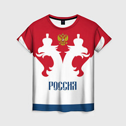 Футболка женская Russia Team, цвет: 3D-принт