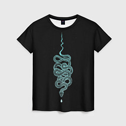Женская футболка Вьющаяся змея