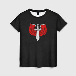 Женская футболка Темные ангелы до Ереси цвет легиона