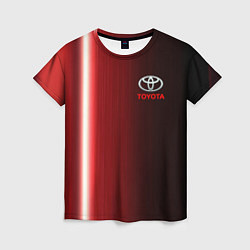 Футболка женская Toyota В полоску, цвет: 3D-принт