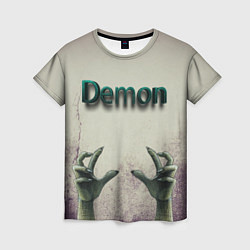Женская футболка Demon!
