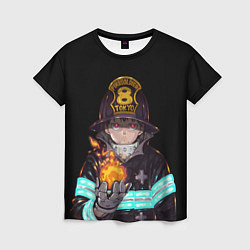 Женская футболка Кусакабэ Синра Пламенная бригада