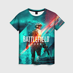 Женская футболка Battlefield 2042 игровой арт