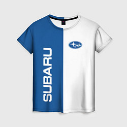 Женская футболка Subaru, sport