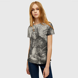 Футболка женская ScandinavianWarrior, цвет: 3D-принт — фото 2