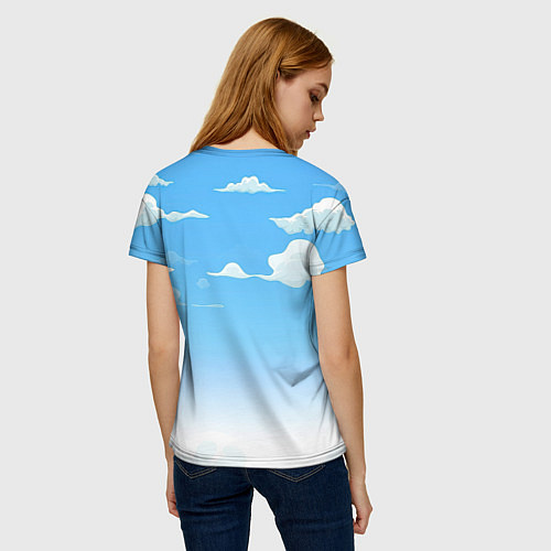 Женская футболка Летнее небо / 3D-принт – фото 4