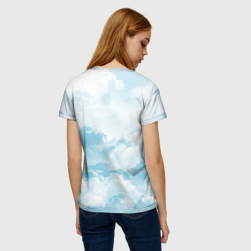 Женская футболка Плотные облака / 3D-принт – фото 4