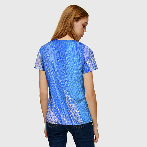 Женская футболка Крупные мазки / 3D-принт – фото 4