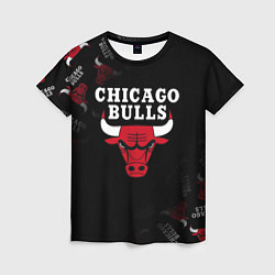 Женская футболка ЧИКАГО БУЛЛС БЫКИ CHICAGO BULLS