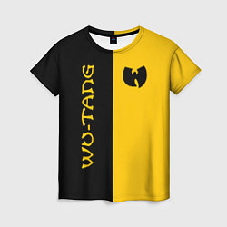 Женская футболка WU-TANG CLAN ЧЁРНО ЖЁЛТЫЙ