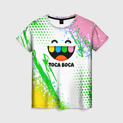 Футболка женская Toca Boca: Улыбашка, цвет: 3D-принт