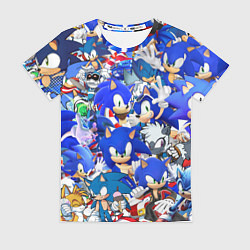 Женская футболка SONIC СИНИЙ ЁЖ СОНИК