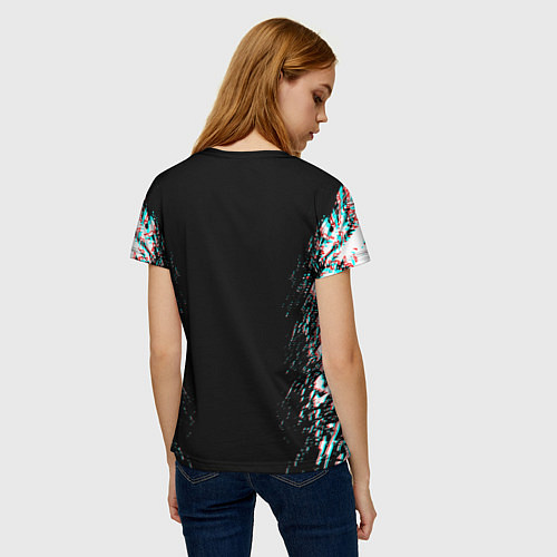 Женская футболка SCARLXRD GLITCH STYLE / 3D-принт – фото 4