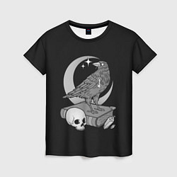 Женская футболка Оккультная ворона