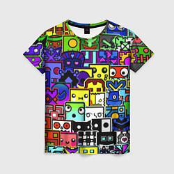 Женская футболка Geometry Dash: All Skins