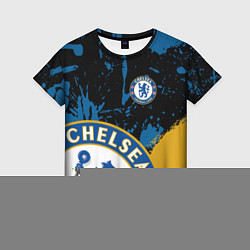 Женская футболка ЧЕЛСИ CHELSEA GOLDEN LOGO