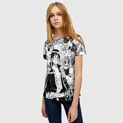 Футболка женская Ван Пис, One Piece, манга, цвет: 3D-принт — фото 2