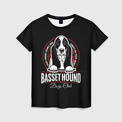 Женская футболка Бассет-Хаунд Basset Hound