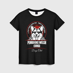 Женская футболка Вельш-Корги Пемброк Corgi
