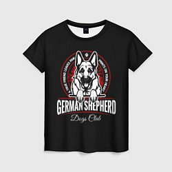 Женская футболка Немецкая Овчарка German Shepherd -1