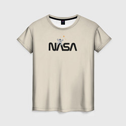 Женская футболка NASA Космос - космонавт