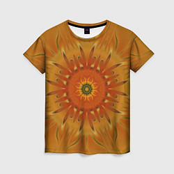 Женская футболка Осеннее солнце Абстракция