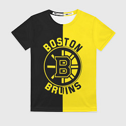 Футболка женская Boston Bruins, Бостон Брюинз, цвет: 3D-принт