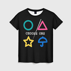 Женская футболка Squid game: choose one