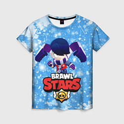 Женская футболка Brawl Stars Эдгар новогодний