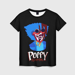 Женская футболка Poppy Playtime: Huggy Wuggy