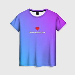 Женская футболка Bright love