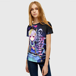 Футболка женская Ци Ци - Геншин импакт, цвет: 3D-принт — фото 2