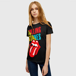 Футболка женская Роллинг Стоунз Rolling Stones, цвет: 3D-принт — фото 2