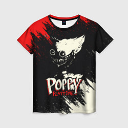 Женская футболка Poppy Playtime: Red & Black