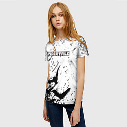 Футболка женская UNDERTALE Летучие мыши, цвет: 3D-принт — фото 2