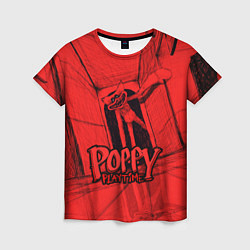 Женская футболка Poppy Playtime: Red Room