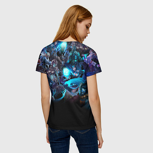 Женская футболка LEAGUE OF LEGENDS ЛИГА ЛЕГЕНД ГЕРОИ / 3D-принт – фото 4