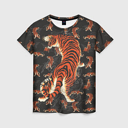 Женская футболка Тигр-хищник
