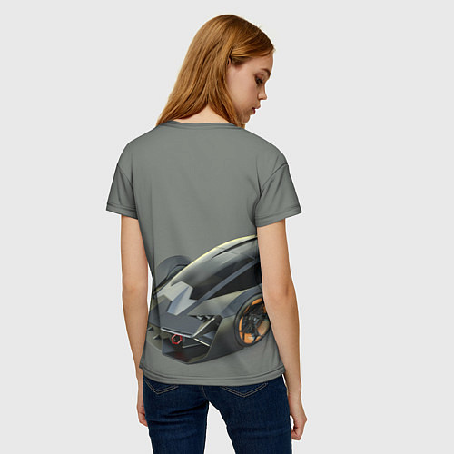 Женская футболка Lamborghini concept 2020 / 3D-принт – фото 4
