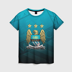 Женская футболка Manchester City Teal Themme