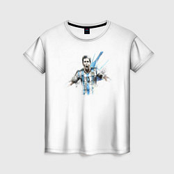Женская футболка Messi Argentina Team