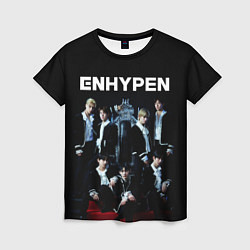 Женская футболка ENHYPEN: Хисын, Джей, Джейк, Сонхун, Сону, Ни-Ки,