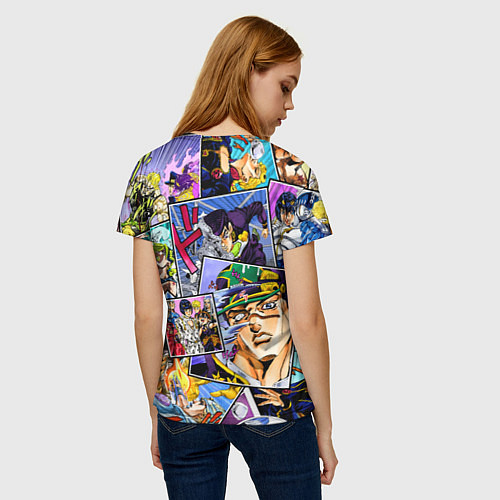 Женская футболка Джотаро - JoJos Bizarre Adventure / 3D-принт – фото 4