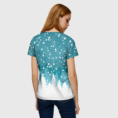 Женская футболка Новогодний Toca Boca / 3D-принт – фото 4