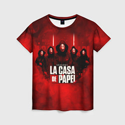 Женская футболка БУМАЖНЫЙ ДОМ - LA CASA DE PAPEL - BELLA CIAO