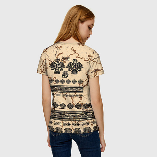 Женская футболка AztecsАцтеки / 3D-принт – фото 4