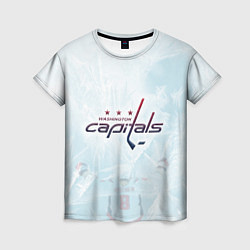 Женская футболка Washington Capitals Ovi8 Ice theme